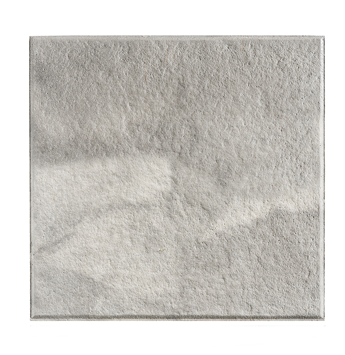 Terrassenplatte Ancona weiß-schwarz 40x40x4 cm