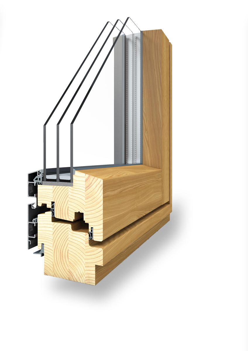 Haidl Xenos Holz-Aluminium-Fenstertür