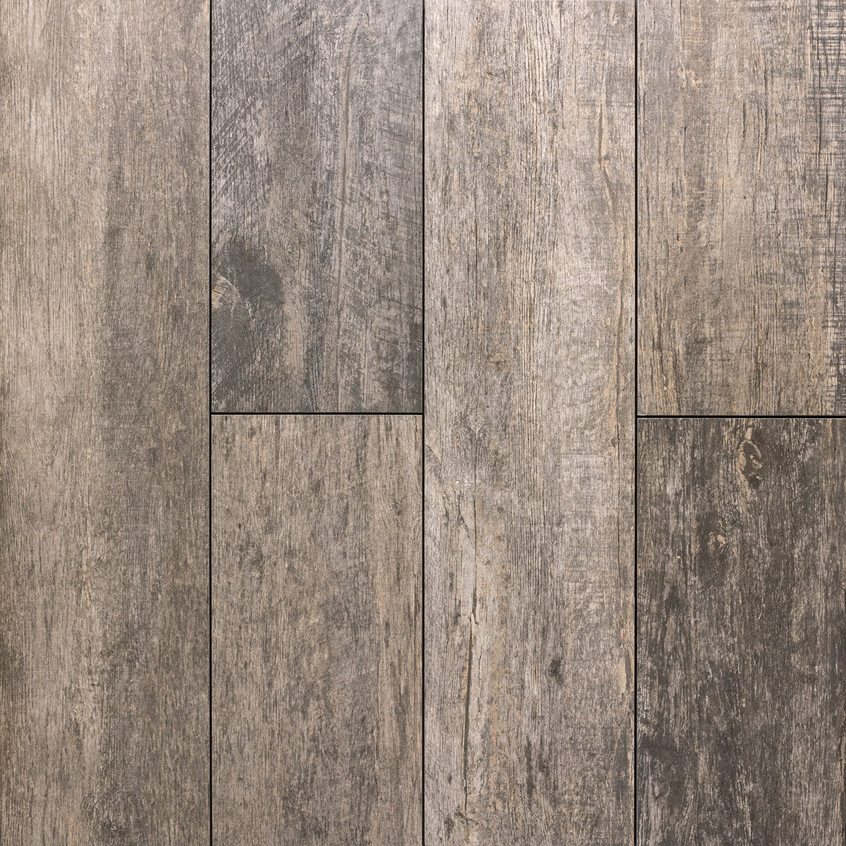 Keramische Platte Woodlook Rustic Oak Grey 30x120x2 cm