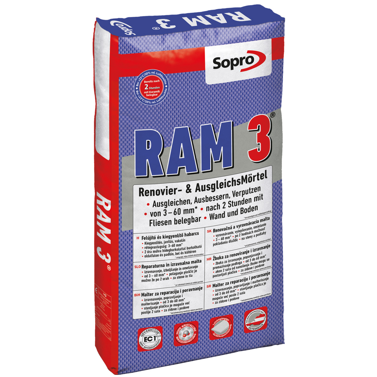 Sopro RAM 3® Renovier- & AusgleichsMörtel RAM 3 454