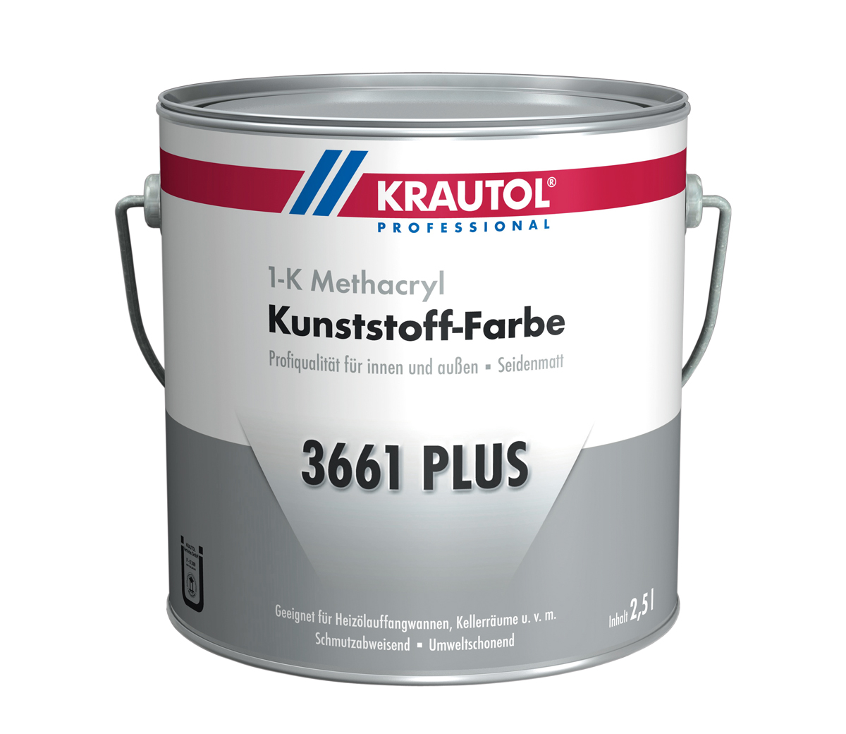 Krautol 3661 PLUS 1-K Kunststoff-Farbe steingrau