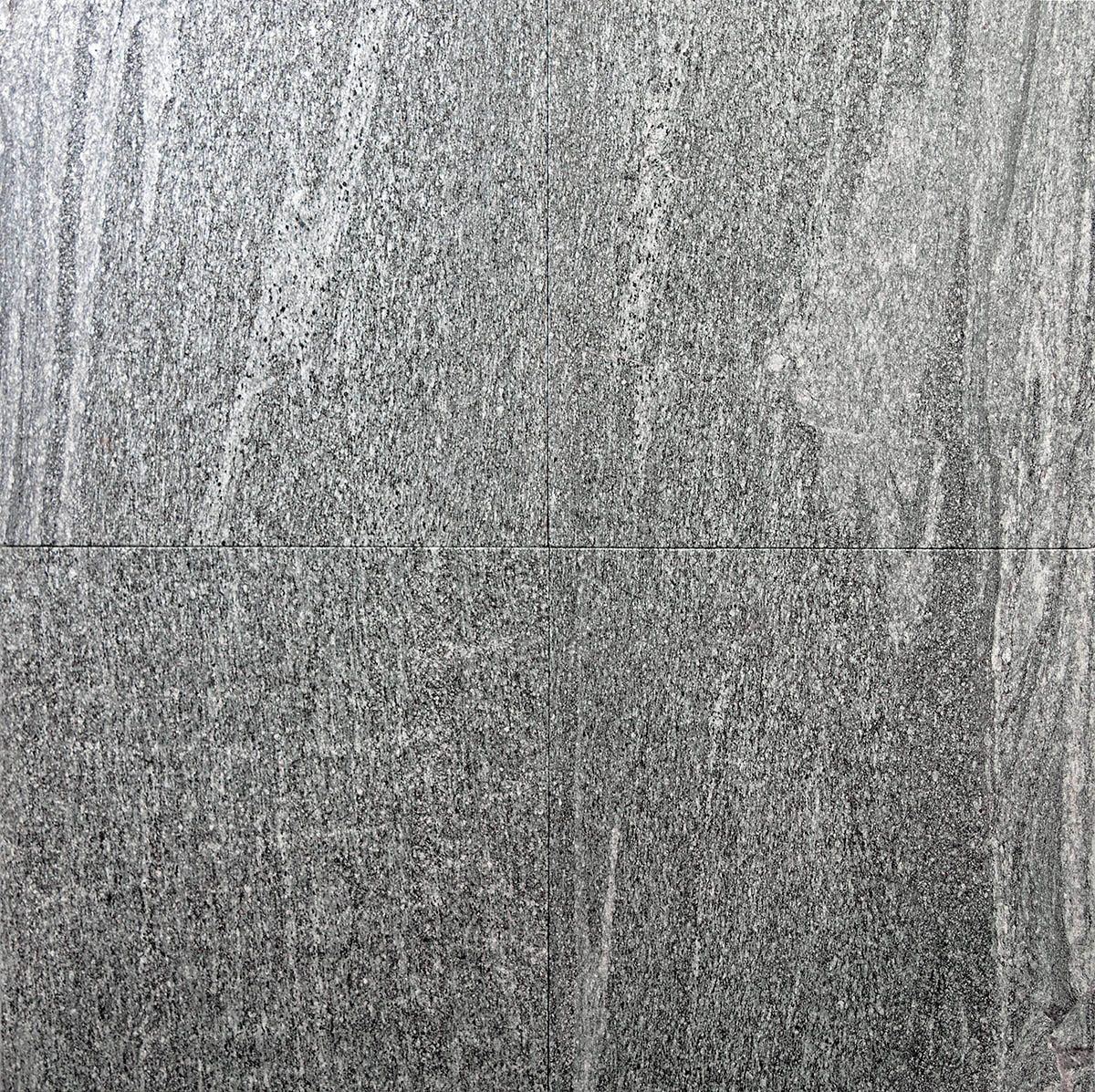 Formatplatte Juparana Piazzo Waterjet Linea grau-anthrazit 60x60x3 cm