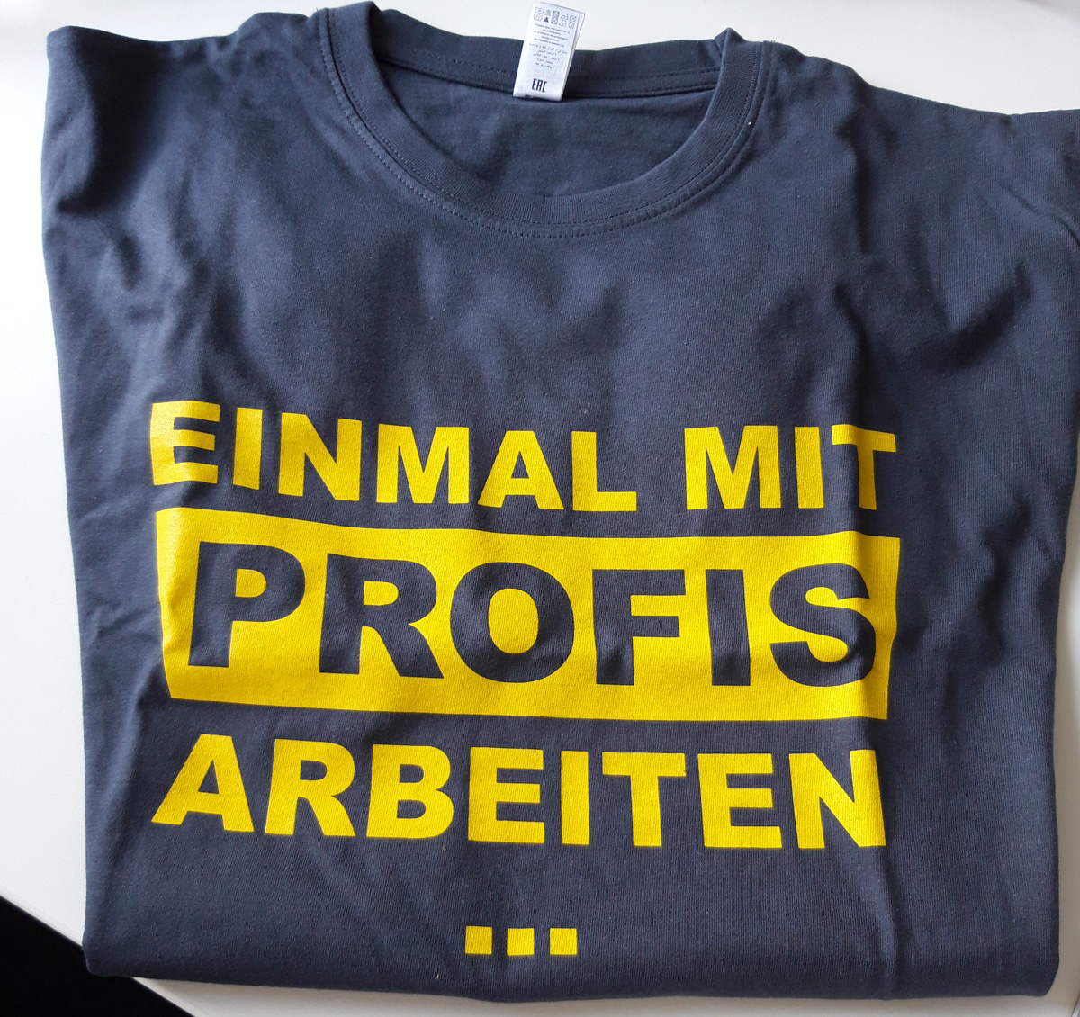 Gebhardt T-Shirt "Einmal mit Profis"